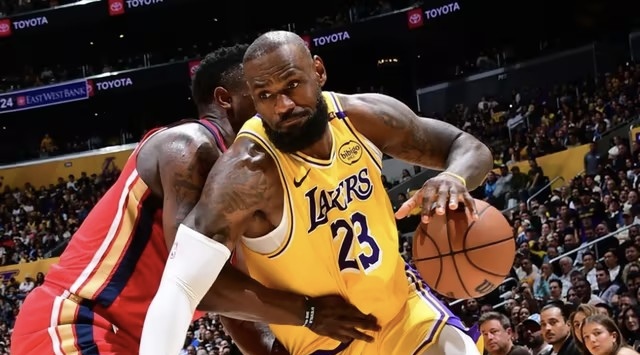 湖人迎战鹈鹕，豪取主场五连胜