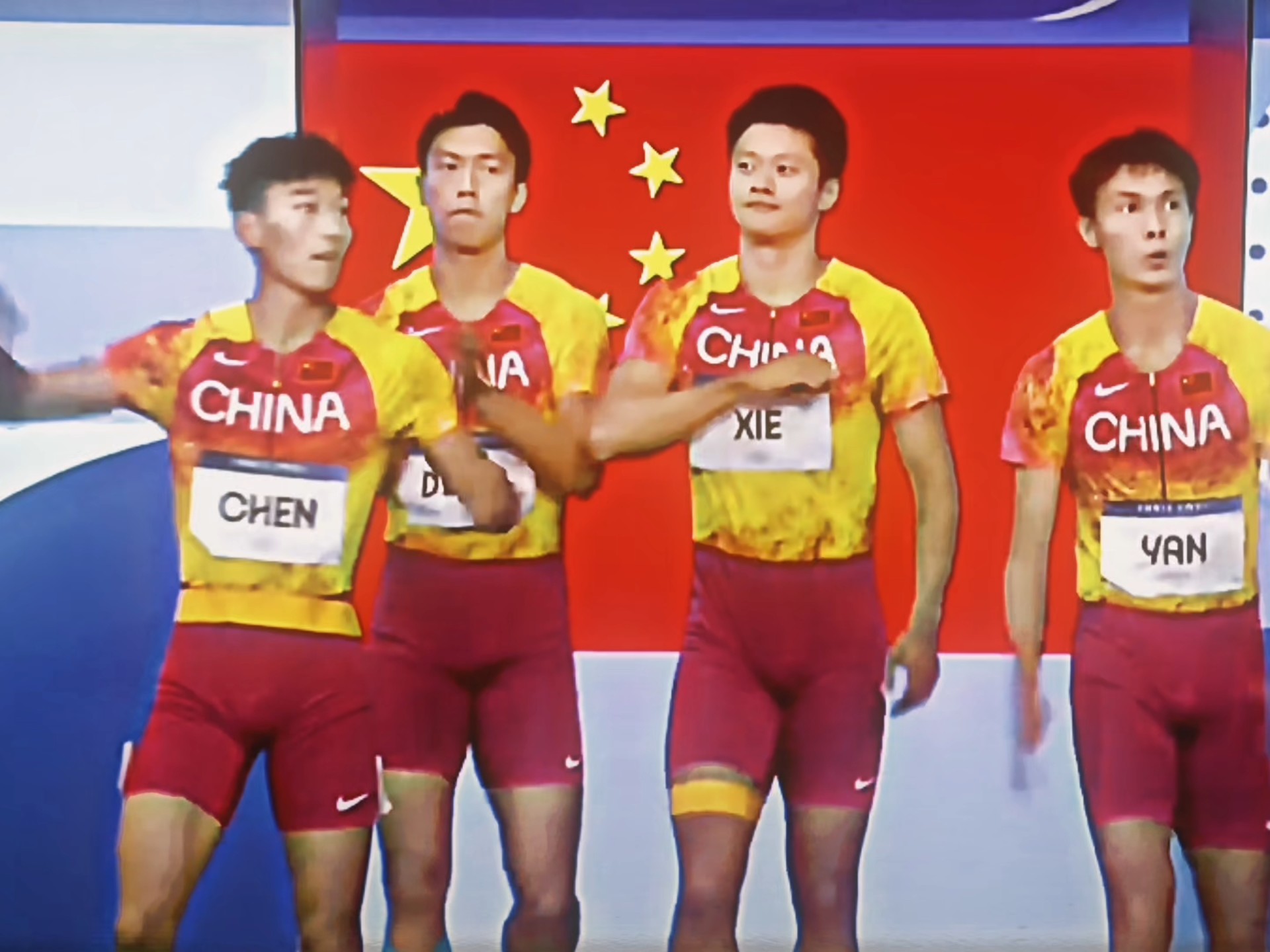 冲刺终点！中国队员们全力以赴，冲刺胜利！